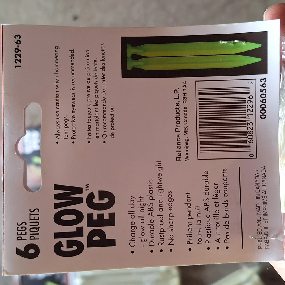 Glow in The Dark Tent Stakes